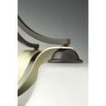 thumbnail image 2 of Noma Collection Nine-Light Antique Bronze Etched White Glass Luxe Chandelier Light, 2 of 4