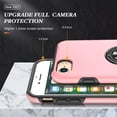 thumbnail image 3 of JTCASES for iPhone 6/6s Case, Car Mount Bracket 2-layer Hybird Shockproof PC TPU Anti-fall Slim Fit Lightweight Magnetic Cover for iPhone 6/6s, Rosegold, 3 of 7