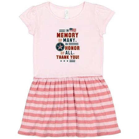 

Inktastic Military Appreciation Thank You Gift Toddler Girl Dress