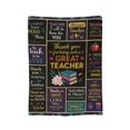 thumbnail image 2 of Teacher Gifts, Gifts for Teachers, Thank You Teacher Gifts Blanket , Teacher Appreciation Gifts, Teacher Gifts for Teacher's Day Birthday Graduation, Teacher Valentine 60x50, 2 of 6