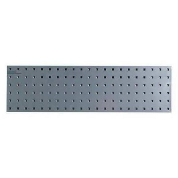 1 31.5 x 9 in. Epoxy 18 Gauge Steel Square Hole Pegboard Strip, Silver