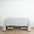thumbnail image 3 of BalsaCircle 6 Pieces 60" x 126" Silver Rectangle Polyester Tablecloths Table Cover Linens, 3 of 8