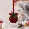 thumbnail image 1 of Outoloxit Carillon Éolien de Noël Suspendu, Cloches Festives Rouges pour Fenêtre, Sapin de Noël, Déco Maison, avec Son Agréable pour la Saison des Fêtes, Ensemble de 1 (8,66 Pouces), 1 of 8
