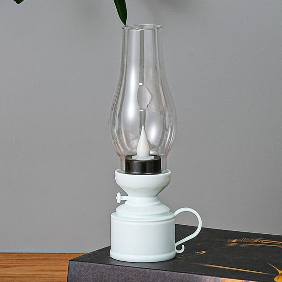 LED Kerosene Lamp under $5! CQCYD LED Kerosene Lamp Night Light, Retro Electronic Candle with Glow Wick, Battery Operated Desk Lamp for Bedroom, Christmas Decor and Home Ambiance Light
