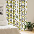 thumbnail image 2 of Ambesonne Lion Curtains, Cartoon Animal Sketch Print, Pair of 28"x84", White Pale Avocado Green, 2 of 5