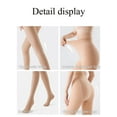 thumbnail image 5 of ValueVibe Tights for Women Control Top Opaque Pantyhose 70D High Stretch Thermal Stockings Winter Nylon Leggings 2 Pack, Nude, 5 of 7