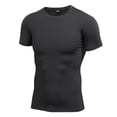 thumbnail image 1 of Mens Compression Shirts Gym Short Sleeve Sports Tight Fitness Base Layer Tops, 1 of 4
