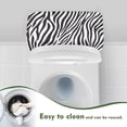 thumbnail image 4 of Renewold Zebra Stripe Printed Toilet Tank Lid Cover Splash and Stain Resistant Toilet Tank Protector Cover Stretchable Suitable for Bathroom, 4 of 6
