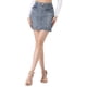 thumbnail image 1 of FALDA DE JEAN PARA MUJER CHIC INSPIRADA, CIERRE FRONTAL, AJUSTE SLIM, CINTURA ALTA, MINI FALDA DE JEAN XL GRIS AZUL, 1 of 5