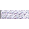thumbnail image 5 of SKYSONIC 2X6 Feet Flowers Butterflies Runner Rug with Rubber Backing, Watercolor Lavender Non Slip Entryway Rug Runner Washable Soft Area Rug Carpet for Hallway Bedroom Kitchen Decor, 5 of 6