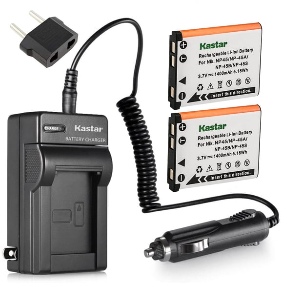 Paquete de 2 baterías y cargador para accesorios Fujifilm FinePix +
