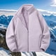 thumbnail image 3 of Ceisia Women's Winter Warm Zipper Closure Standing Gift Collar Solid Color Jacket - Polyester for Daily & Outdoor Wear, 3 of 3