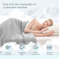 thumbnail image 3 of ROSEKIND Super Cooling Breathable Heat Dissipation Moisture Wicking Summer Throw Blanket, Soft Lightweight Quilt for Hot Sleepers Bedroom All Seasons Throws Blankets,60x90inch., 3 of 8