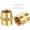 2, variant on 2 Pack FeMale to Adapters, 3/8" NPT x Brass Coupling Coupler Hex Head Pipe Fitting W/Sealing Tape for Industrial, Fluid Transfer, Home Gardening