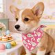 thumbnail image 4 of Bufanda triangular con estampado de conejito de Pascua, babero navideño de gatos y perros, ideal para accesorios fotográficos de fiesta de Pascua y decoraciones navideñas. Bufanda triangular de poliés, 4 of 6