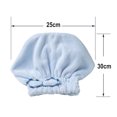 thumbnail image 2 of 2PC Hair Drying Caps, Soft & Absorbent, Fast Drying Hair Turban Wrap Towels Shower Cap, 2 of 5