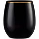 thumbnail image 2 of Copas de vino BLUESKY Elegant sin tallo negras con borde dorado, 360 ml, 2 of 5