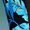 Blue, variant on Girls' Long Sleeve Athletic Tank Top, Tropical Leaf Print Front Zip Boyleg Slimming Quick Dry Kids Workout Vest, Stretch Breathable Summer Outdoor Fitness Top