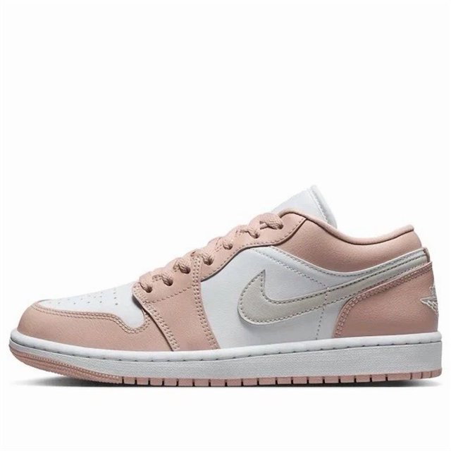 Ni - ke Womens Ni - ke Air Jordan 1 Low White Particle Beige Size 11/9.5 Mens DC0774-120