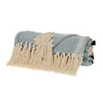 thumbnail image 3 of HomeRoots 478665 50 x 60 in. Parkland Transitional Vereigated Rectangle Throw Blankets Blue, 3 of 5