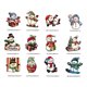 thumbnail image 3 of Adornos navideños, adornos navideños, regalos navideños, imán magnético navideño para refrigerador, muñeco de nieve, gnomo, decoración navideña, adhesivo magnético para puerta de garaje, imanes magnét, 3 of 9
