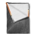 thumbnail image 2 of Orange and Grey Soft Flannel Fleece Blanket, 3D Style Machinery Structure Image Detailed Vivid Modern Contrast Colors, Cozy Plush for Indoor and Outdoor Use, 50" x 70", Orange Grey, by Ambesonne, 2 of 5