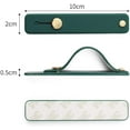 thumbnail image 3 of LAICAIW Removable and Reusable Cell Phone Grip Strap, Telescopic Finger Kickstand Bracket Universal Silicone Phone Holder Stand and Portable Finger Loop for Most Smartphones Case (Dark Green), 3 of 7