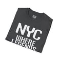 thumbnail image 4 of NYC Where Legends Are Born: NY Vibe Official Logo Unisex Softstyle T-Shirt, 4 of 4