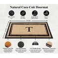 thumbnail image 3 of A1HC Natural Coir & Rubber Door Mat - 30"x 60", Hand-Flocked, Thick, Durable, Heavy-Duty, Indoor/Outdoor Doormat Monogrammed, 3 of 7