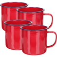 thumbnail image 1 of CNKOO 4 Pcs Tasse à Café Vintage Émaillée Légère Rétro pour Voyage Maison Bureau, 1 of 1