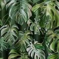 thumbnail image 5 of Orinice Tropical Plants Shower Curtain Watercolor Greens Monstera Bamboo Leaves Banana Leaves Natural Cool Jungle Rainforest Hawaiian Nature View Bathroom Curtain with hook, 5 of 7