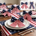 thumbnail image 7 of 4th of July Decorations - American Flag Bow,Patriotic Bows Red White Blue Star Stripes Decor,Memorial Day Party Gift Wrapping Door Wall Decoration, 7 of 7