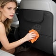 thumbnail image 3 of Front Seat Back Protectors - Leather Anti-Kick Mats for Car Rear Seats, Waterproof Cover to Prevent Dirt & Scratches, Easy Install Car Interior Accessories with Storage Bag, 3 of 8
