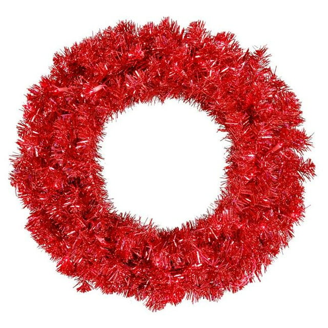 Vickerman B981525 Couronne Rouge de 24 Po avec 50 Feux Rouges et 180T Dure