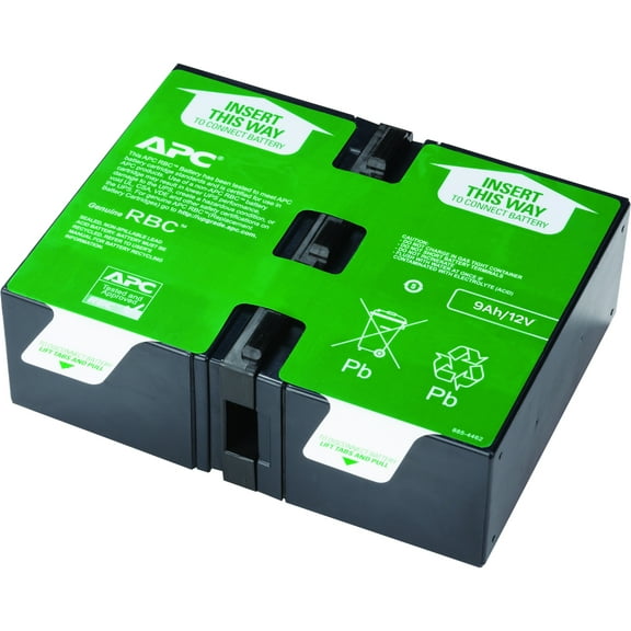 APC 9Ah Power Battery with Required Connectors for BR1200G-FR BR1200GI BR1300G, APCRBC124