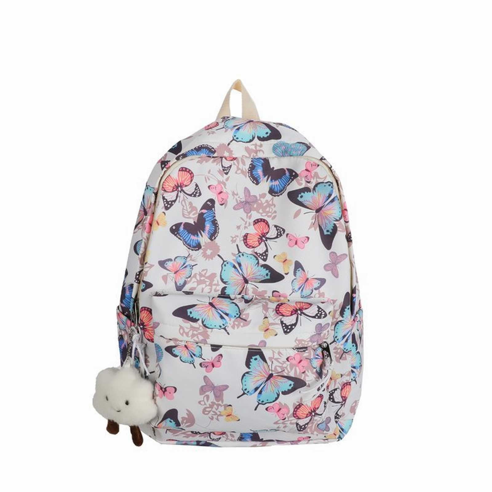 GDEGE School Backpack Cute Butterfly Bookbag School Bag with Cute Accessories Backpack for Teen Girls Women Fashion Crossbody Bag Women for Daily Use Travel Work Walmart