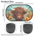 thumbnail image 7 of Jeiento Highland Cow Car Window Shades for Baby Sunflower 2 Pack Car Side Window Sun Shade Sun Glare and UV Rays Protection for Kids Interior Auto Accessories Decor, 7 of 7