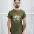 thumbnail image 3 of Tee Hunt America's Highway The Mother Road T-shirt Route 66 Biker Motorcycle Men's Tee, Military Green, XX-Large, 3 of 5