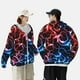 thumbnail image 4 of Fotbe Red And Blue Lightning Chaqueta con Protección Solar UPF 50+ para Hombre y Mujer, Camisa con Capucha y Bolsillos-XX-Large, 4 of 7