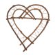 thumbnail image 1 of marcos de corona de ratán en forma de corazón para manualidades, corona de ramas naturales para colgar en la pared, marco de anillo de ratán, 1 of 7