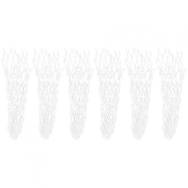 Billiards Mesh Bag, 6PCS/Set Net Pocket Long Service Life Billiards Table Pocket for Billiards, Hollow Out Pool Table Pocket Ne-ts for Billiards Trainning Table Bag[whlte]