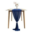 thumbnail image 1 of Banquet Decoration Tables Runner Chiffon Tablecloth Rose Gold Simple Holiday Party Supplies Solid Color Polyester Fabric, 1 of 15
