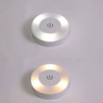 thumbnail image 5 of Luz Nocturna con Sensor de Movimiento Luz Táctil LED Mini Lámpara Redonda Automática Iluminación Segura Noche USB Blanco Disco de Empuje Inalámbrico para Armario Baño Cocina Pasillo Escalera, 5 of 5