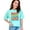 Chalky Mint, variant on Mom Turned Upside Down Spells Wow, Mom Appreciation Quote for Mother's Day, Groovy Retro Wavy Text, Ivory Comfort Colors T-Shirt, Large