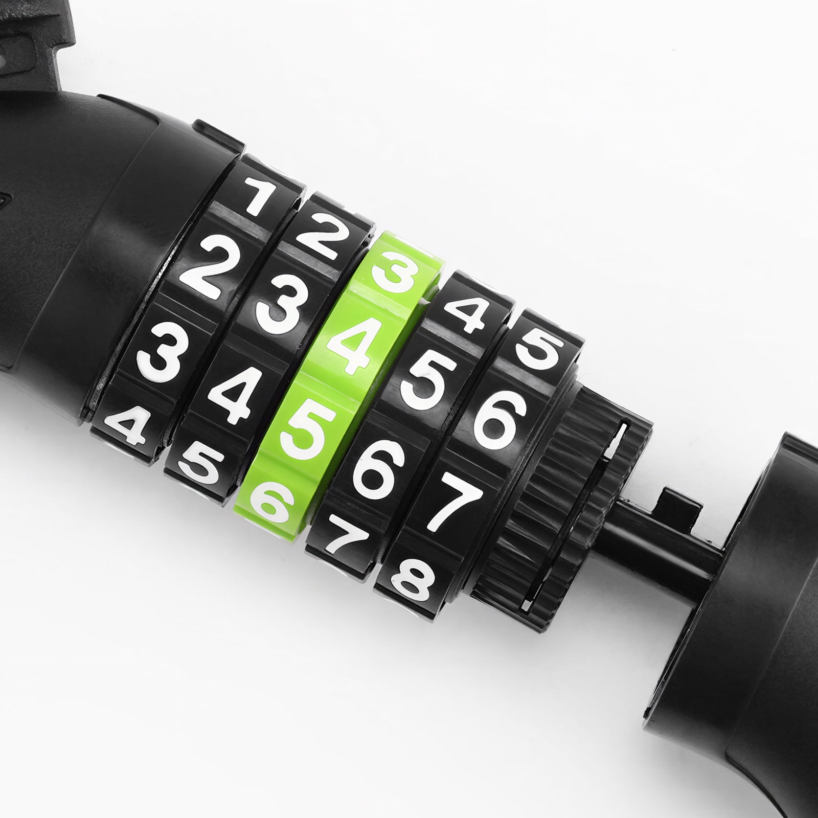 Electric Bikes Heavy Duty 5-Digit Combination Bike Lock - Diamond Pattern Resettable Code Cable Lock, Anti-Theft Security for E-Bikes, Scooters & Bicycles