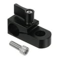 thumbnail image 1 of Unique Bargains 15mm Rod Clamp with 1/4'20 Thread Screw for Camera Support System Shoulder Rig Tripod DSLR Rail Black, 1 of 4