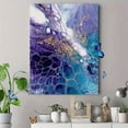 thumbnail image 4 of Qisvanset Abstract Fluid Pour Canvas Art 15.75x11.81 Inches, 4 of 8