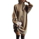 thumbnail image 2 of Vestido de mujer de manga larga, suelto, de talla grande, de largo medio y suéter de otoño e invierno., 2 of 2