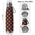thumbnail image 3 of Halloween Pattern 29oz Stainless Steel Insulated Thermos with Tea Filter, 360° Printed Travel Bottle, Leakproof BPA-Free Flask with Anti-Slip Base, 304 Inner & 201 Outer, Vacuum Cup, 3 of 6