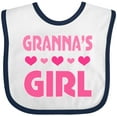 thumbnail image 3 of Inktastic Granna Girl Granddaughter Girls Baby Bib, 3 of 4